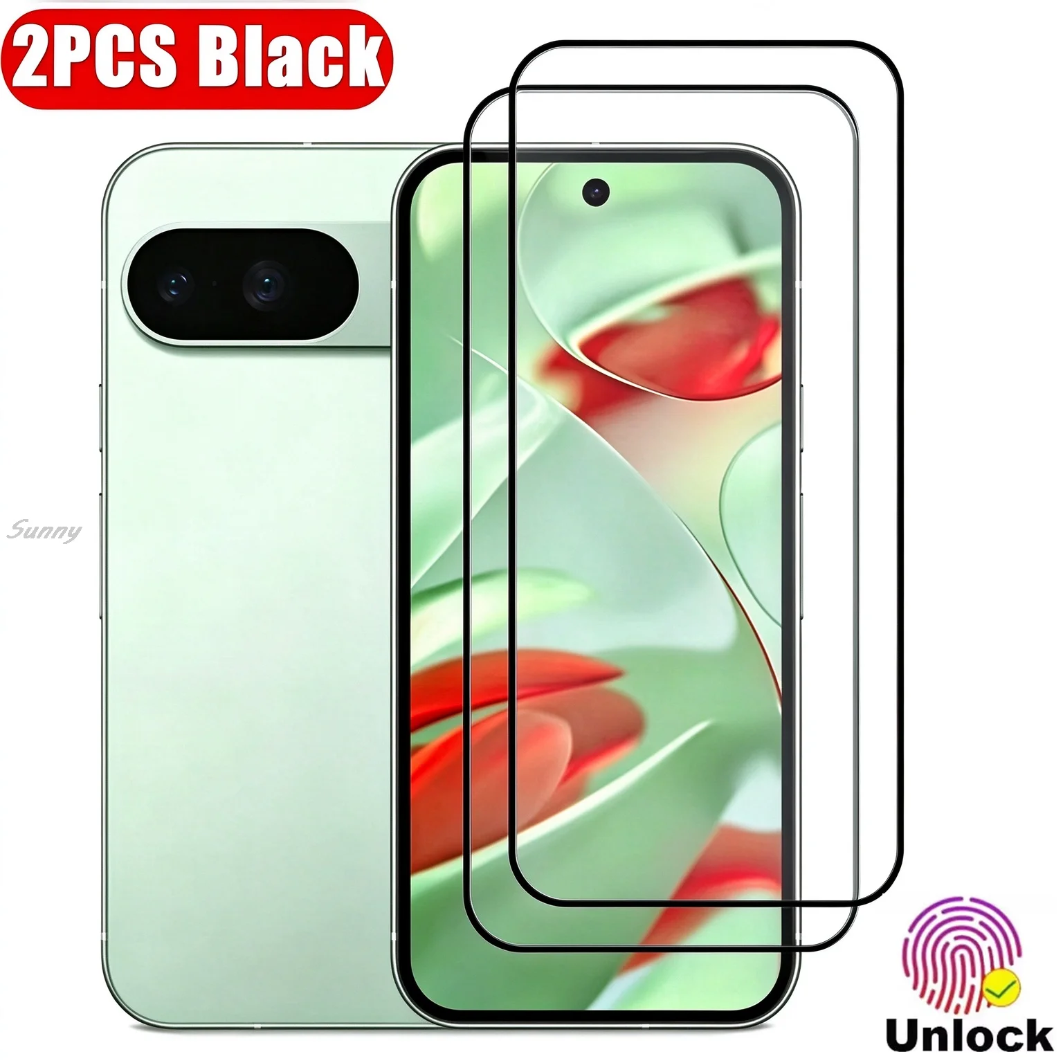 Tempered Glass Screen Protector For Google Pixel 7A 6A 9A 8A Fingerprint Unlock Film For Google Pixel 11 Pro XL 10 8 6 7 9 Pro