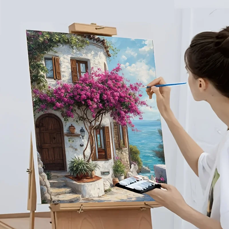 Professional Art Use 1pc DIY Adult Paint by Numbers Kit, Art Gift, Painting by Numbers, Easy to Learn, Suitable for Beginners -