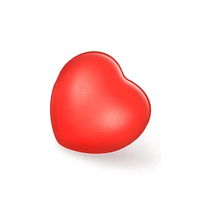 6Pcs 1.5 inch Red Heart Stress Balls Valentine's Day Heart Shapeds Foam Stress Relief Ball for School Carnival Reward