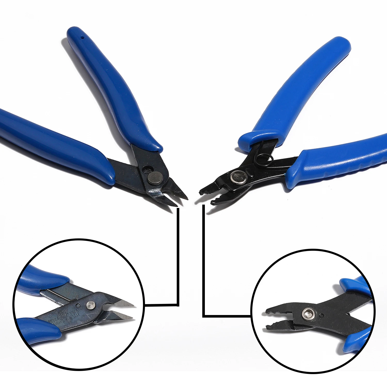 Stainless Steel Jewelry Pliers Jewelry Making Supplies Crimper Pliers for Crimp Beads Blue Crimping Pliers DIY Jewelry Tool