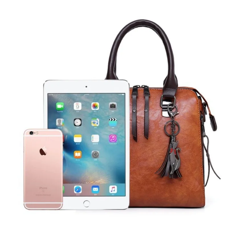Damen-Handtaschen-Set 2026 aus PU-Leder, 4-teilig, Designer-Handtasche, Umhängetasche, Pendler-Tasche mit großer Kapazität – Detail 5