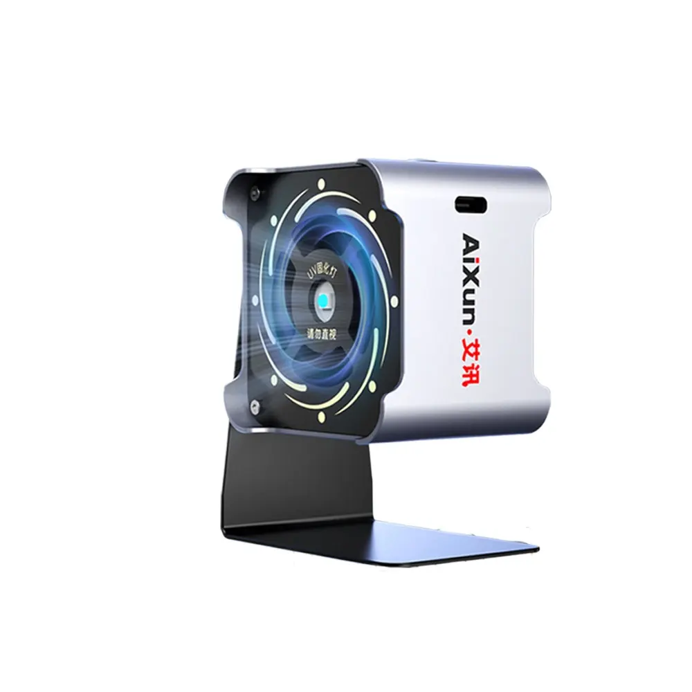 AiXun LF03 10W UV Curing Fan Cooling  Fume Extraction with 1200mAh Battery Type‑C Charging 360° Rotatable Stand for Phone Repair
