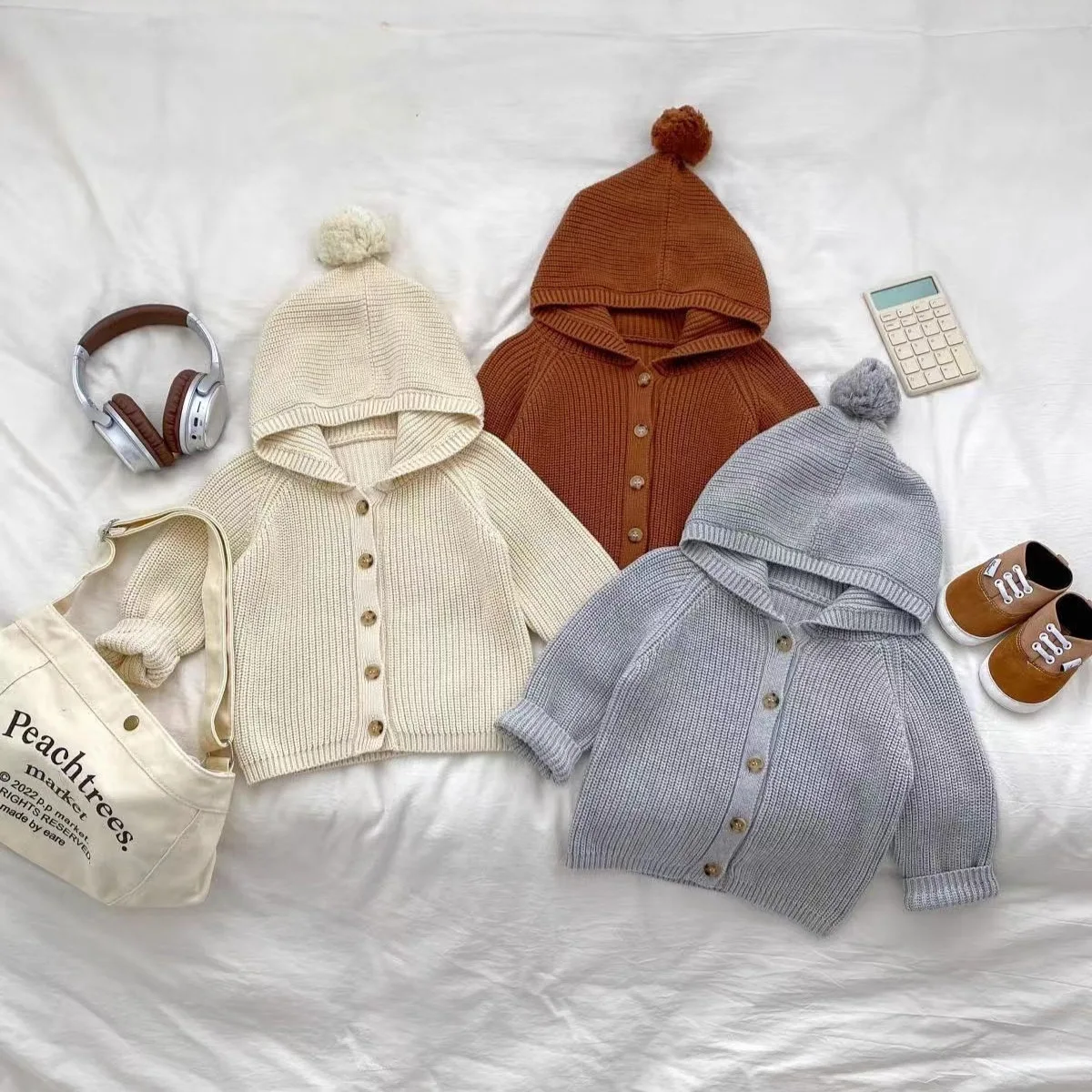 jaqueta-coreana-2025-novo-bebe-malha-cardigan-camisola-do-bebe-com-capuz-bola-moda-casual-bebe