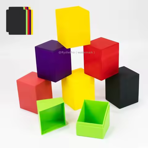 Card Storage box for Trading Cards Deck box Secure and Durable holds 100+ with 1 Dividers for YuGiOh MTG TCG and Baseball Cards