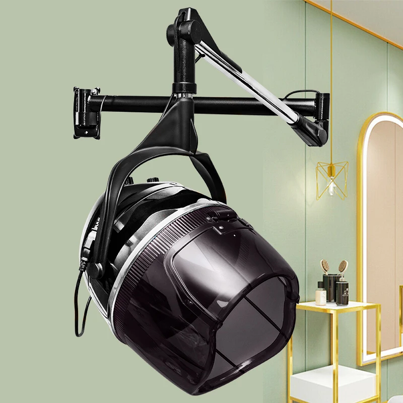 Berber dükkanı dikey T-shirt saç makinesi kuaför yağı pişirme ve boyama makinesi ısıtmalı saç kurutma makinesi asılı kol tipi