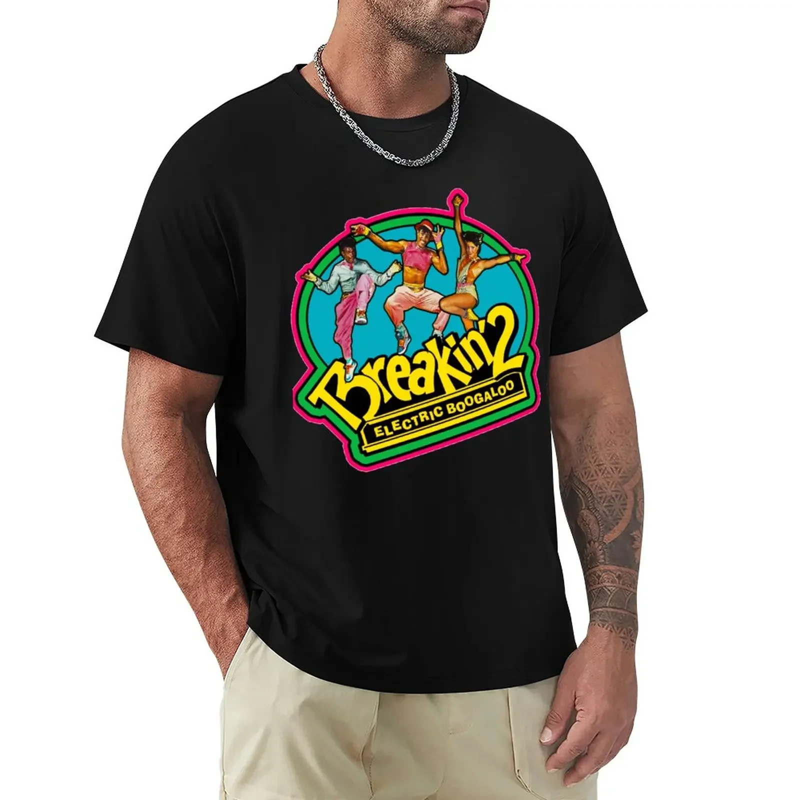 

80s Classic américain musical breakin 2 T-Shirt Short sleeve tee blacks shirts graphic tees big and tall t shirts for men