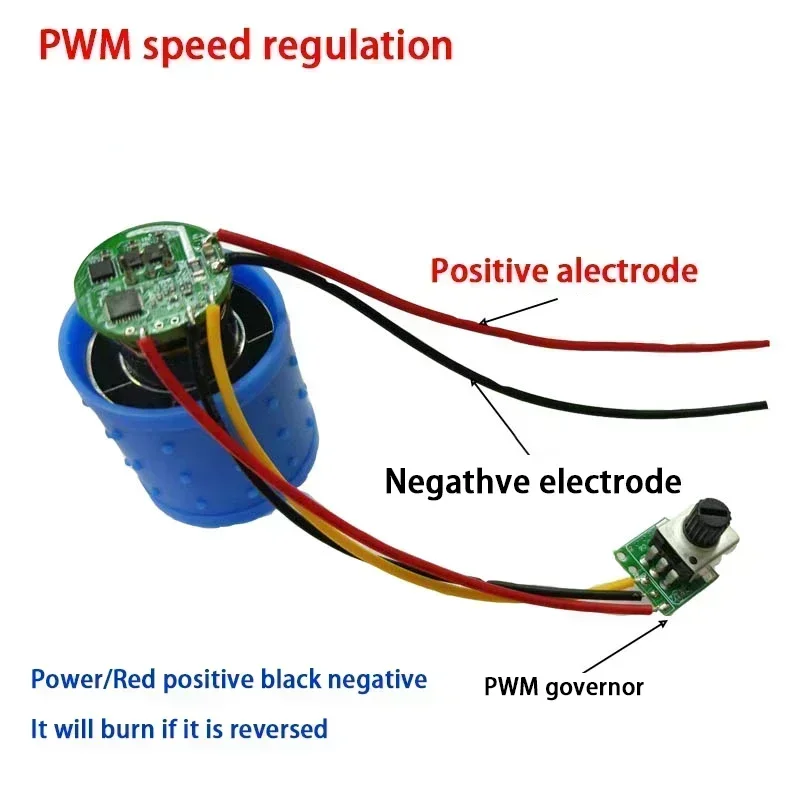 DC ultra-high speed BLDC three-phase brushless motor 9V 12V 24V 100000RPM with driver NC aluminum alloy impeller air duct fan