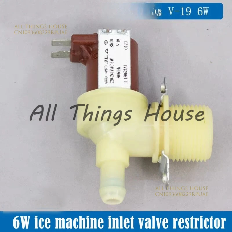 

6W ice machine water inlet solenoid valve accessories Ice machine water refill valve Restrictor water spraying equipment