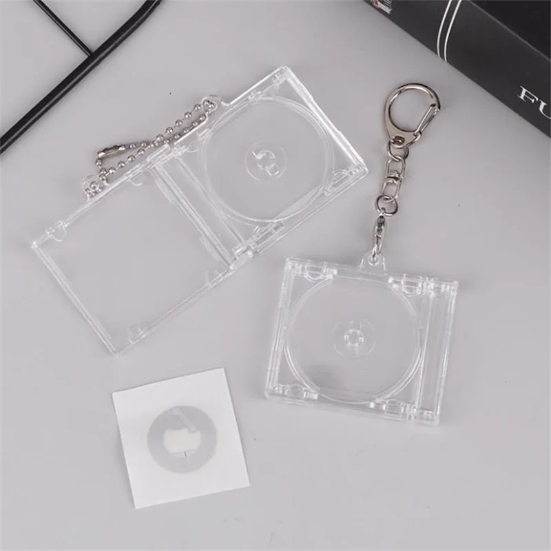 Plastic Mini NFC Functional CD Disc Case Key Chain1PC Peripheral Commemorative Album Key Holder For DIY Backpack Pendant﻿