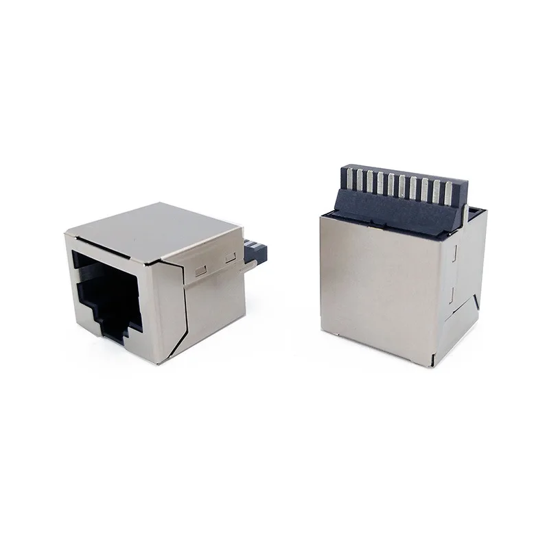 10/20PCS RJ50 Connector 10P10C Female Base Welded Cable Suitable For Security Communication RJ48 Waterproof Network Ports