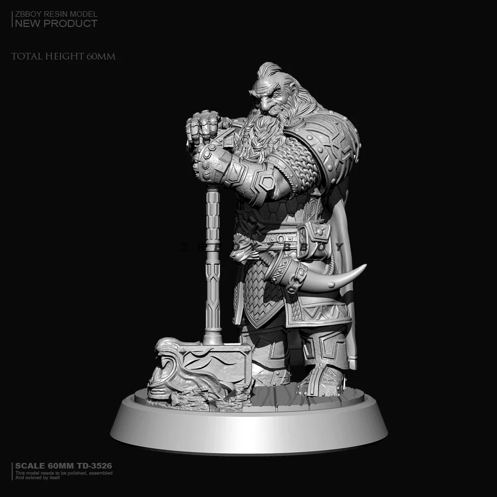 

60mm Resin model kits figure colorless and self-assembled TD-3526