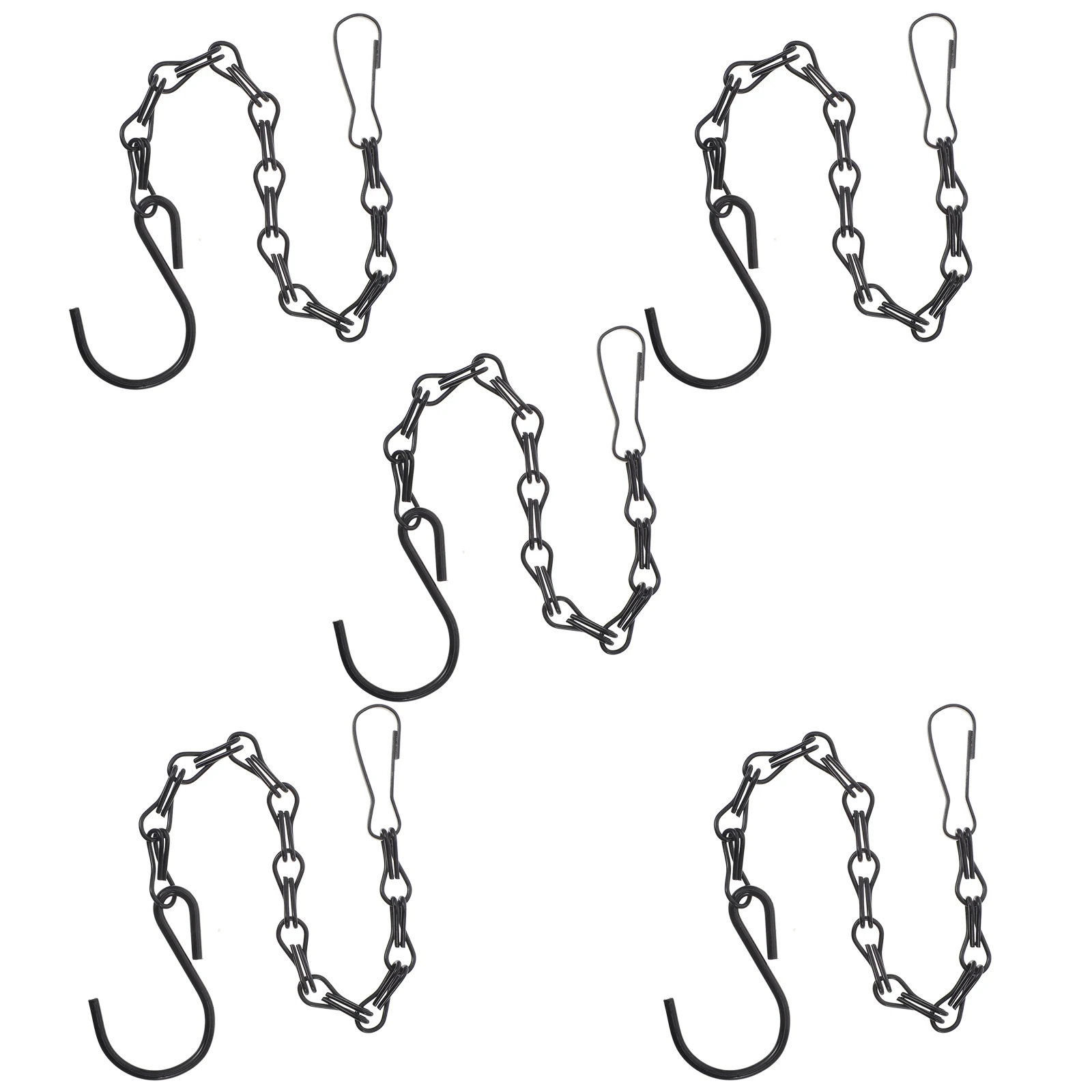 

5 Pcs Double Hook Chain Hanging Basket Well for Flowers Birdseed Ornaments