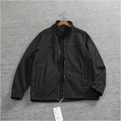 Simple zipper cardigan stand collar fall and winter stand collar fleece hoodie