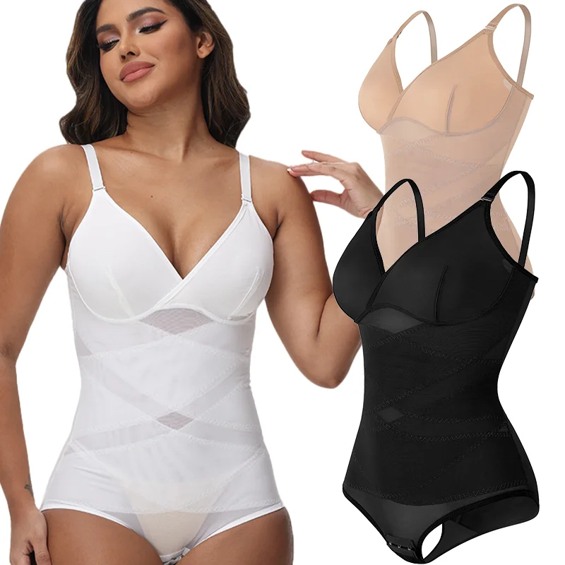 Body a compressione da donna Sexy Shaper completo per il corpo Controllo della pancia Shapewear Butt Lifter Corsetto Maglia senza cuciture Canotta Dimagrante Faja