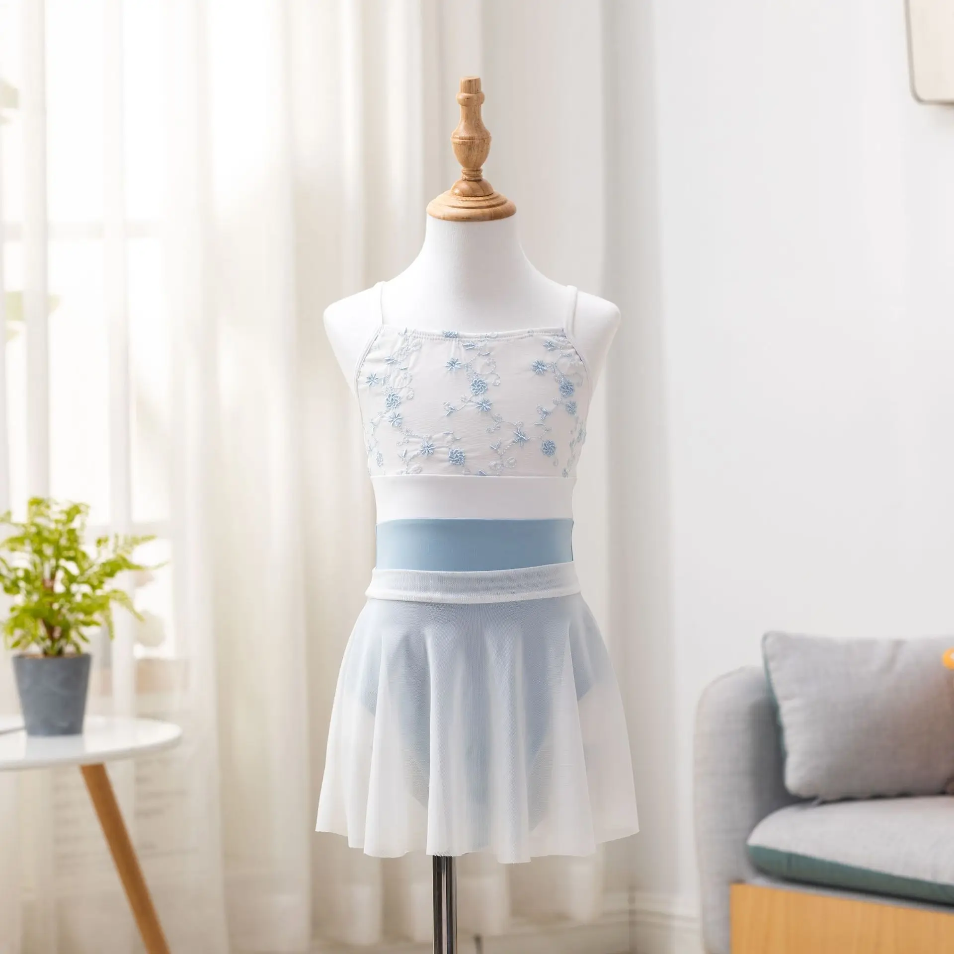Fashion Advanced Children's Dance Clothing Halter Female Body Suit Professional Gymnastics Clothing Ballet Practice Clothes