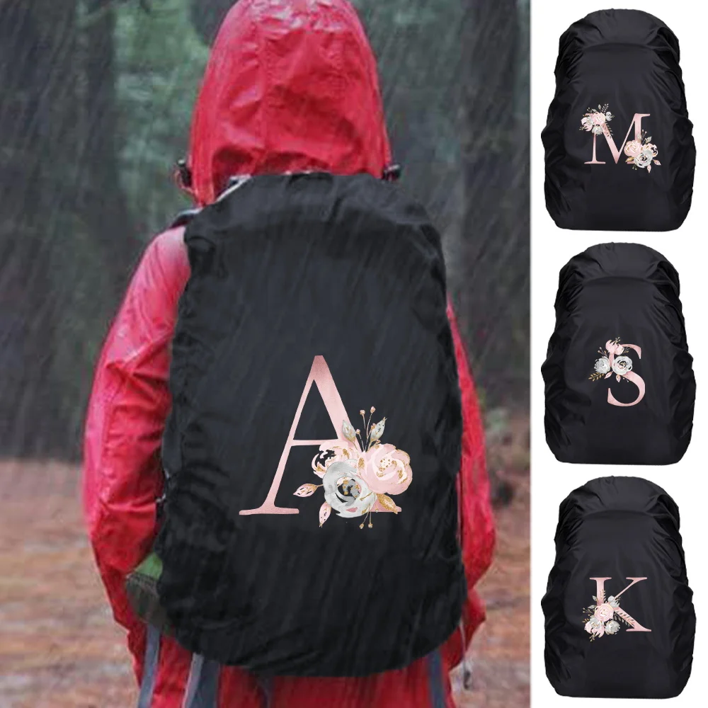 

Backpack Raincover 20-70L Portable Pink Flower Series Travel Accessories Ultralight Foldable Protect Case Multi-functional Cover