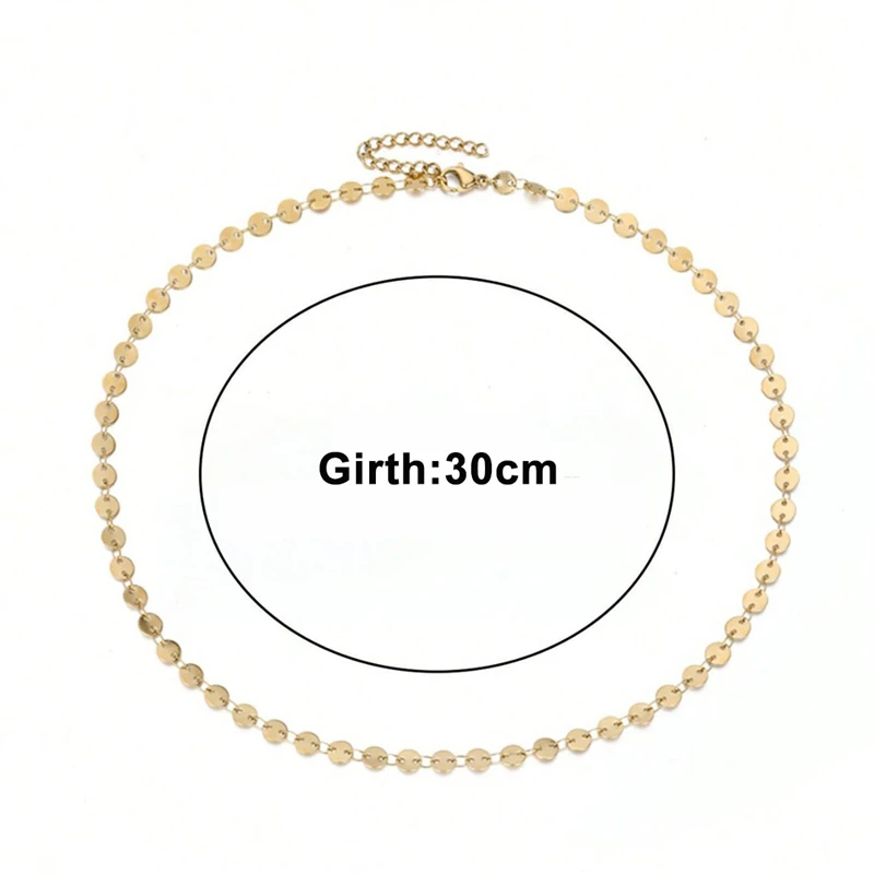 Gold Color Pieces Women's Chokers Short Chain Punk Hiphop Style Personality Summer Hot Sale Neck Jewelry 2024 new in