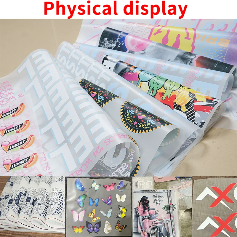 DIY Custom Brand  Logo or Picture Stickers On Clothes Iron On Transfers Heat Transfer DTF Colorful Patch Micro elastic Wash