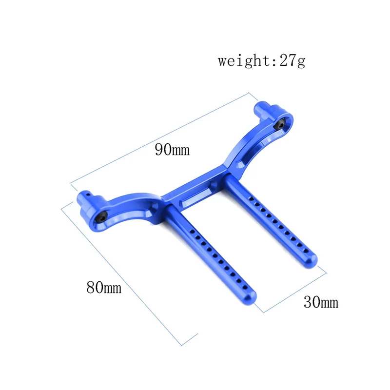 2 uds Metal RC coche cuerpo delantero y trasero soportes columna de carcasa para HPI Savage 1/8 RC piezas de actualización de coche, rojo