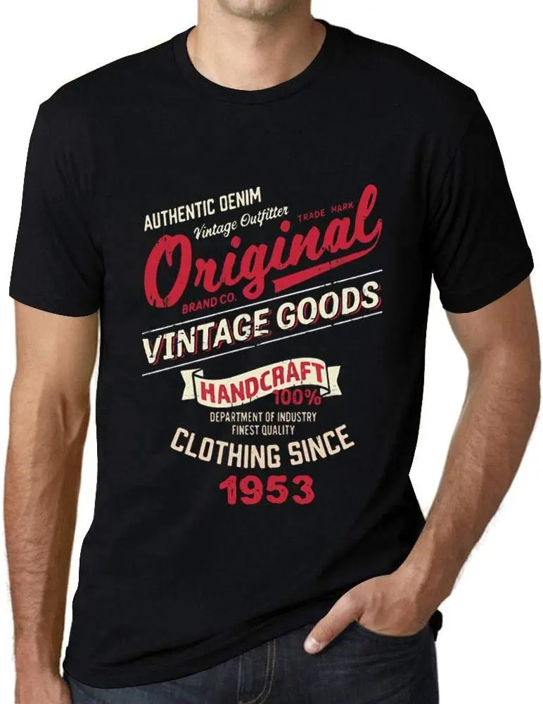 

Men's Graphic T-Shirt Original Vintage Clothing Since 1953 71st Birthday Anniversary 71 Year Old Gift 1953