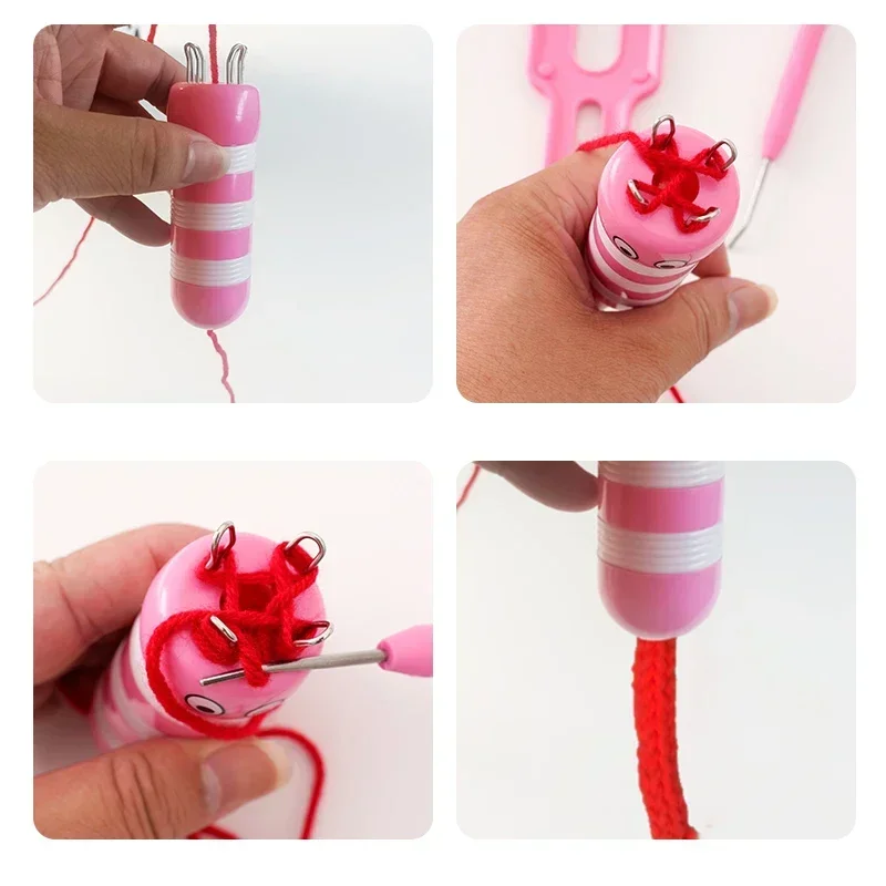 DIY Pom Maker Kit – Flauschiges Garn-Ball-Maker-Werkzeug, handgefertigtes Woll-Pompom-Bastelset zum Stricken, Häkeln, Schals und Hutdekoration