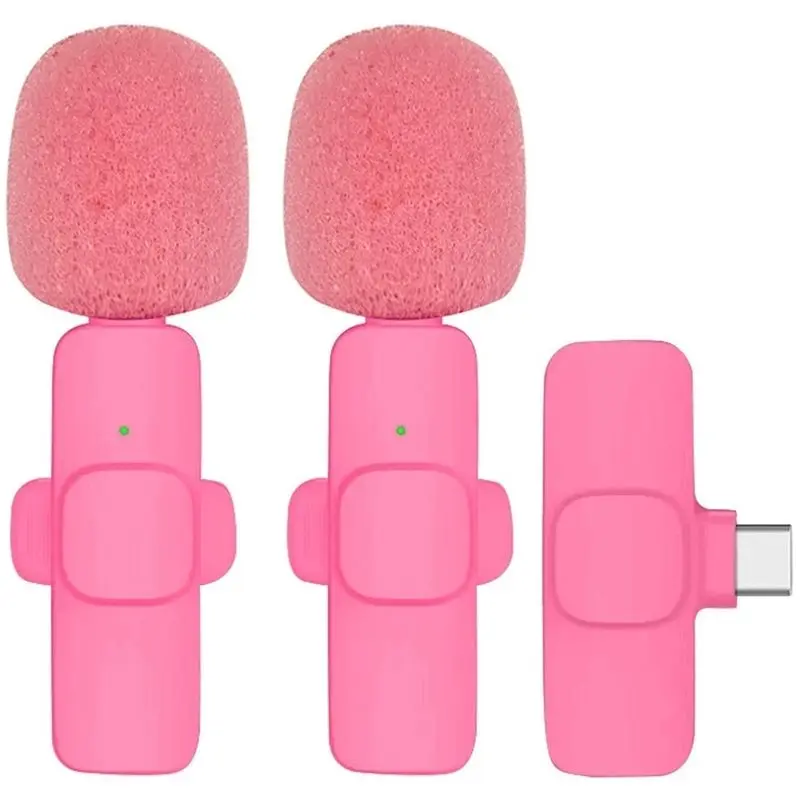 【CYBER MONDAY】Microfone de transmissão ao vivo sem fio, microfone portátil para gravação de áudio e vídeo, mini microfone para câmera Android, PC e jogos