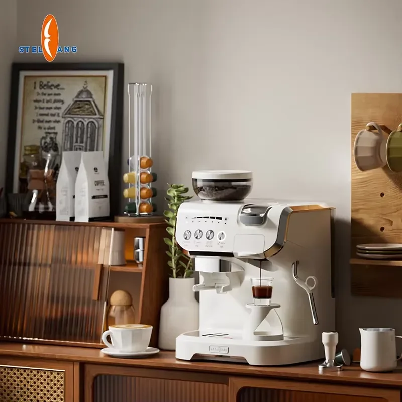 For Profesional Automatic 3 in 1 Capsule and Ground Coffee All in One Multi Capsule Coffee Machine With Milk