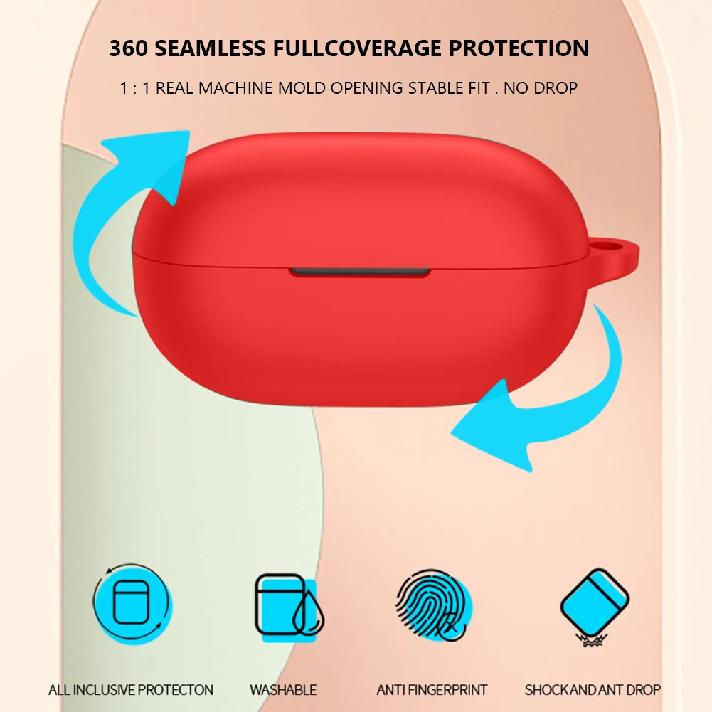 غطاء سيليكون واقي للجلد يدق براعم منفردا ، حالة للصدمات ، واقي سماعات الرأس ، الملحقات