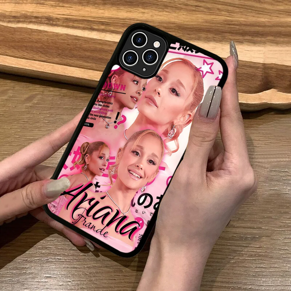 Singer Pop Star A-Ariana G-Grande Phone Case Silicone PC+TPU For For IPhone 11 12 13 14 15 16 Plus Pro Max Cover