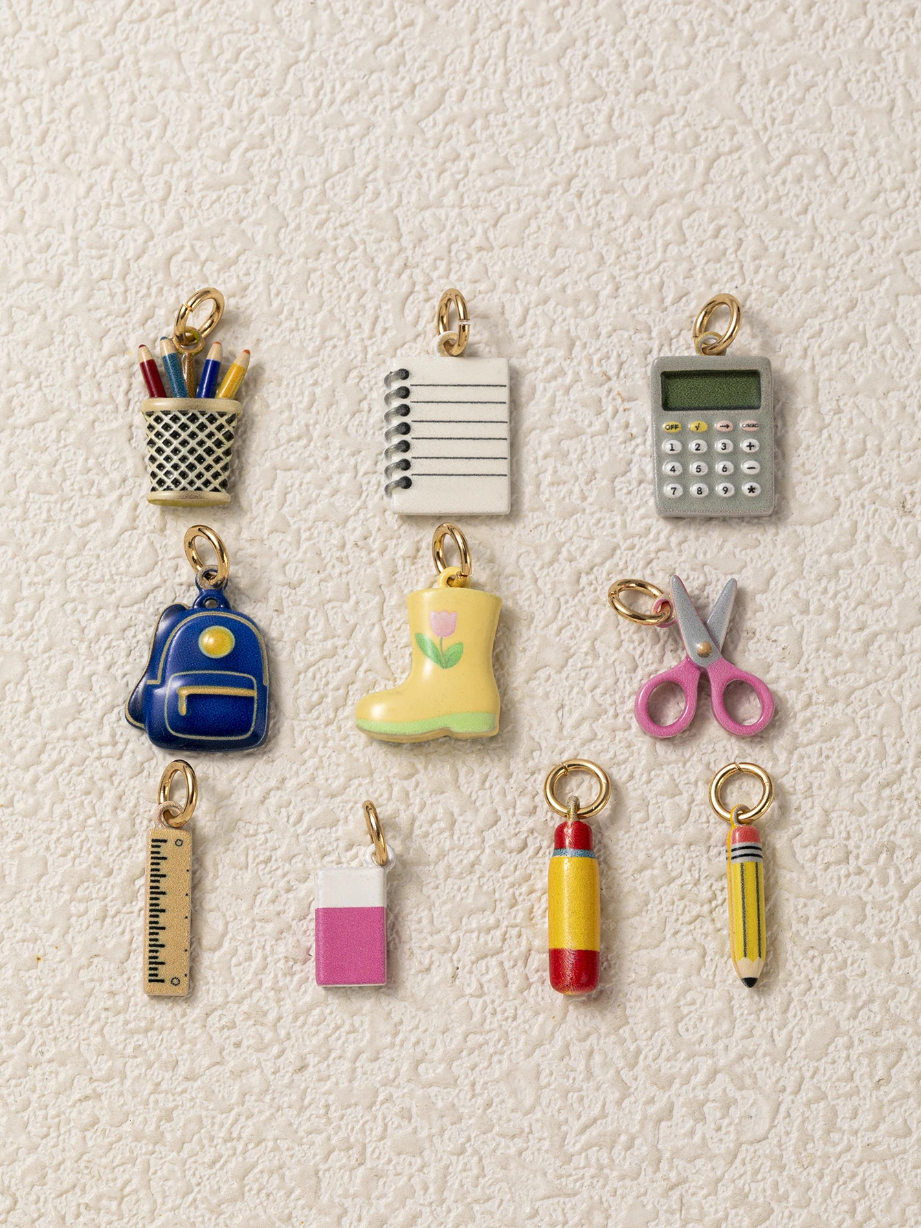 Neue personalisierte und beliebte Schreibwaren-Serie: Notizbuch, Rucksack, Radiergummi, DIY-Anhänger für Schmuck. – Detail 3