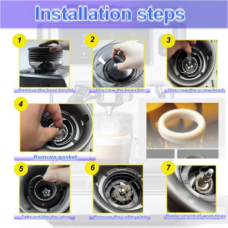 Breville Espresso Bes870 - A07R Felt Washer Set Of 6