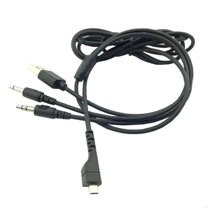 L4MA Remplacement RVB PC USB Cordon séparateur câble microphone USB 3,5 mm pour arctis 3 5 7