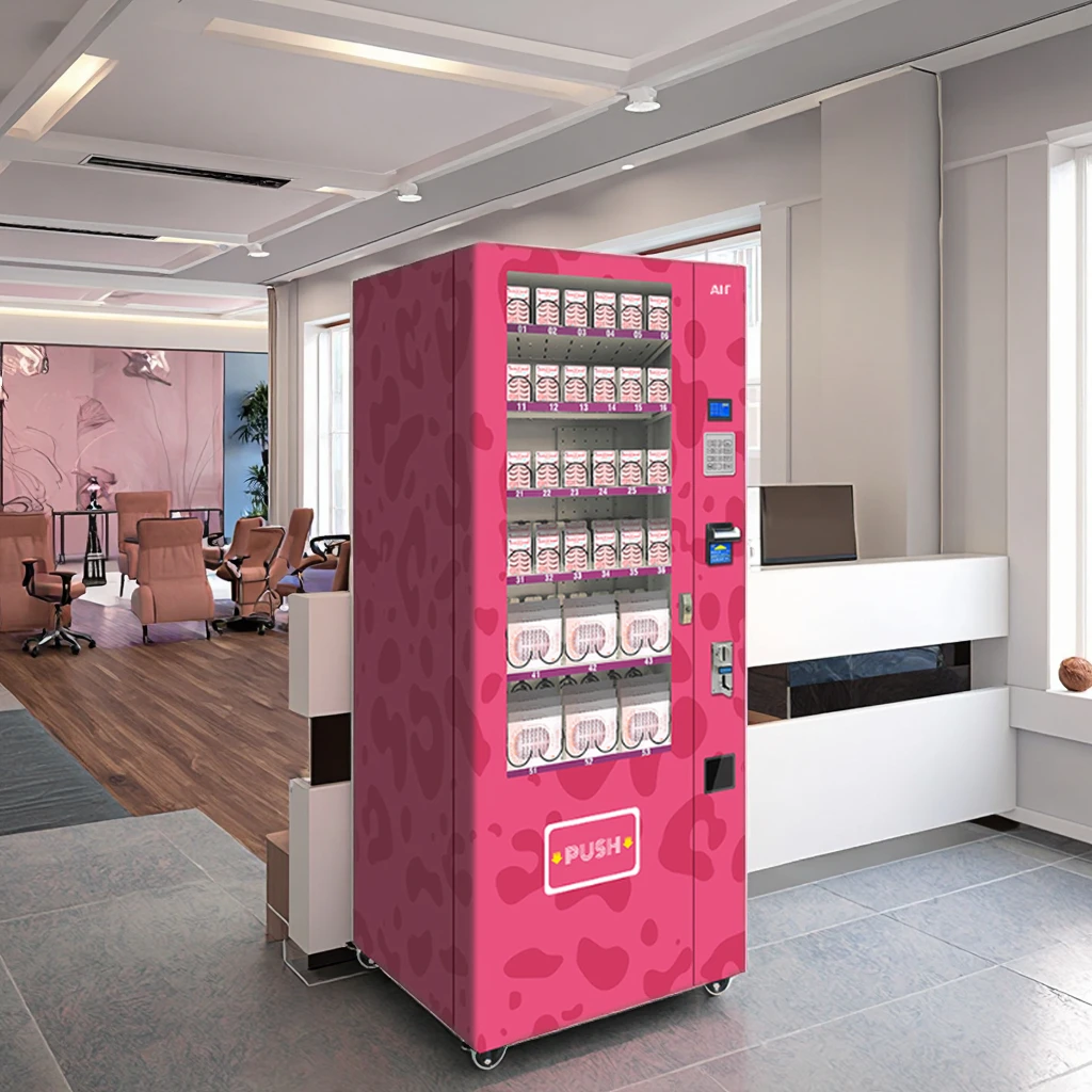 Self-Service s Vending Machines for Girls Products Including Makeup Lipsticks Manicures Makeup Trays SDK Function