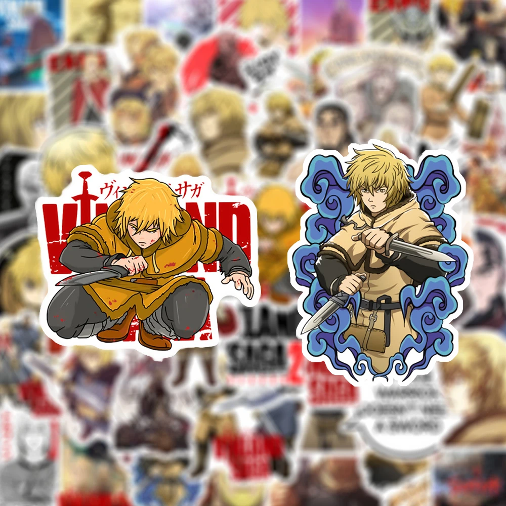 

10/30/50pcs VINLAND SAGA Anime Stickers Classic Japanese Manga Decals DIY Laptop Helmet Phone Car Graffiti Sticker Decoration