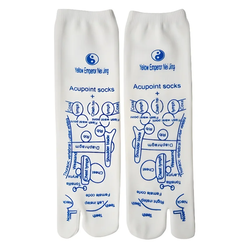 マッサージマッサージ疲れた足を和らげる靴下指圧フットマッサージャーリフレクソロジーソックスリフレクソロジーソックス理学療法フットケアツール