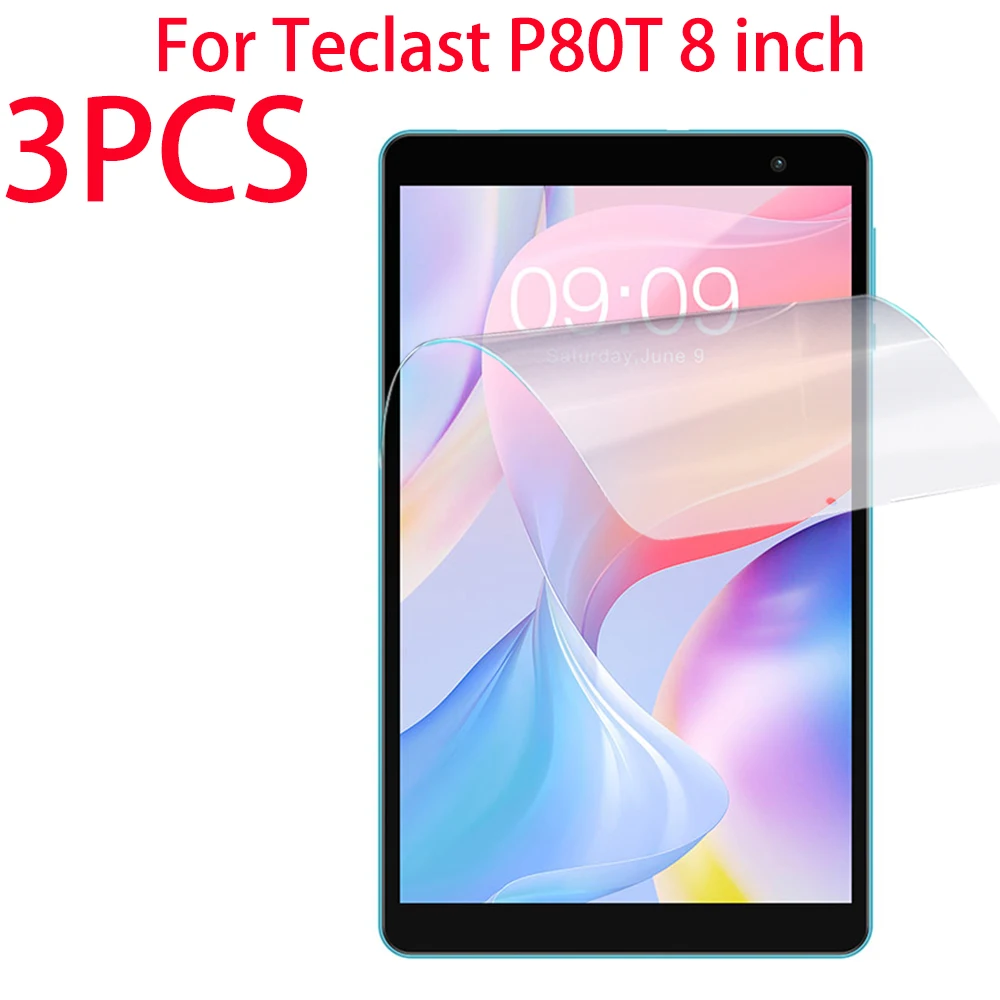 

3 Packs PET Soft Film Screen Protector For Teclast P80T 8 inches Tablet PE Soft Film Protective Film For Teclast P80T 8 inch