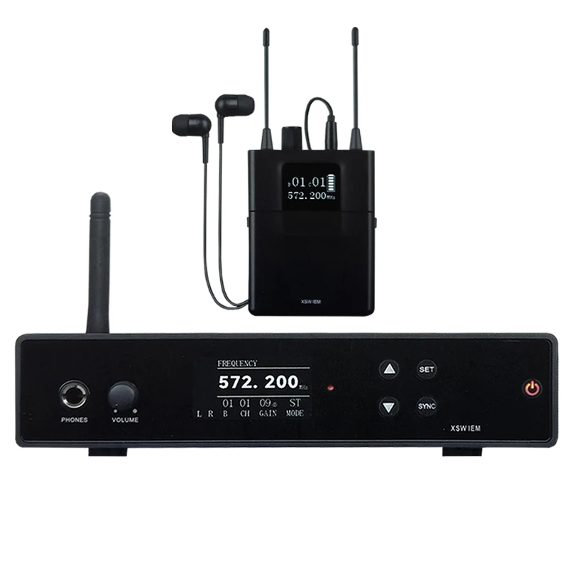 In-Ear Monitor System Dual Channel Stage Personal Wireless In-Ear Monitor Digital DSP Sound Processor