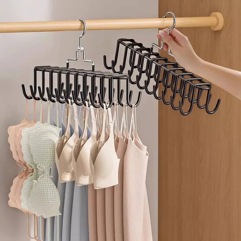 Novo cabide de suspensórios múltiplos, roupa íntima, colete, artefato de armazenamento, dormitório, guarda-roupa, gancho multifuncional, rack de armazenamento de saco