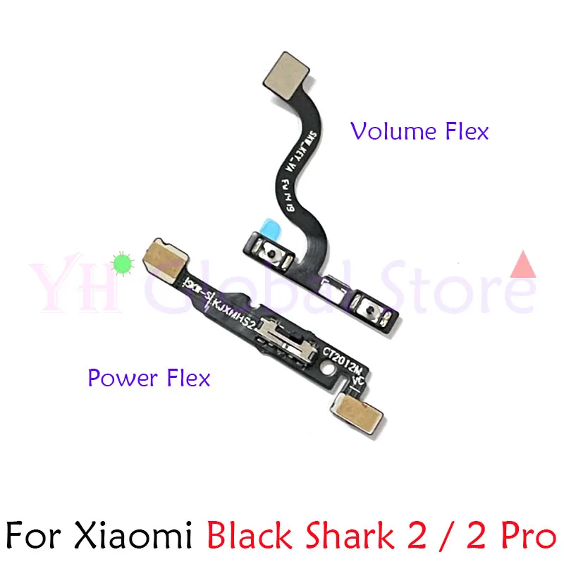 

10PCS For Xiaomi Black Shark 2 / 2 Pro Power On Off Switch Volume Side Button Flex Cable Repair Parts