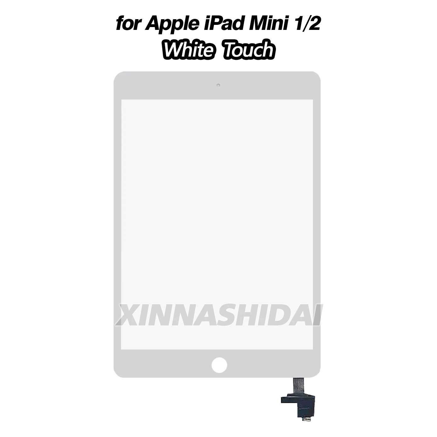 شاشة لمس جديدة لجهاز iPad Mini 1 2 A1432 A1454 A1455 A1489 A1490 A149 أجهزة استشعار محول الأرقام بشاشة تعمل بلمس لوحة زجاجية أمامية