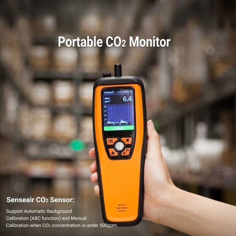 M2000 Multifunctional Handheld Air Quality Detector Formaldehyde Carbon Dioxide Monitoring