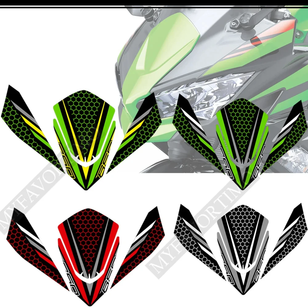 Dla Kawasaki Ninja 650 Naklejki ochronne na zbiornik Zestaw naklejek Emblemat na kolano Odznaka Logo Ochrona owiewki 2018 2019 2020 2021