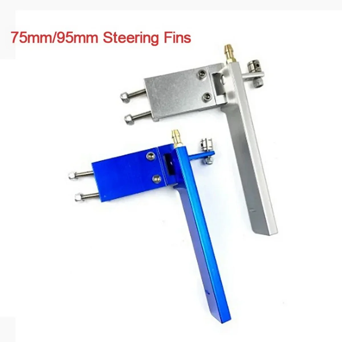 High Precision Aluminum 75/95mm Water Rudder for RC Boat Fits Electric Boat Small Methanol Boat Within 60/85cm In Length