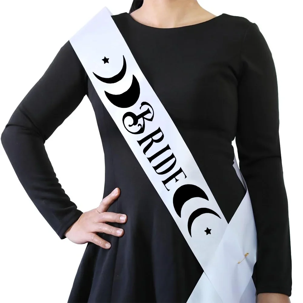 

1pc Bride & Bridesmaid Halloween Bachelorette Sash Witchy Bride's Coven Sash Bridesmaid Party Supplies for Wedding Bachelorette