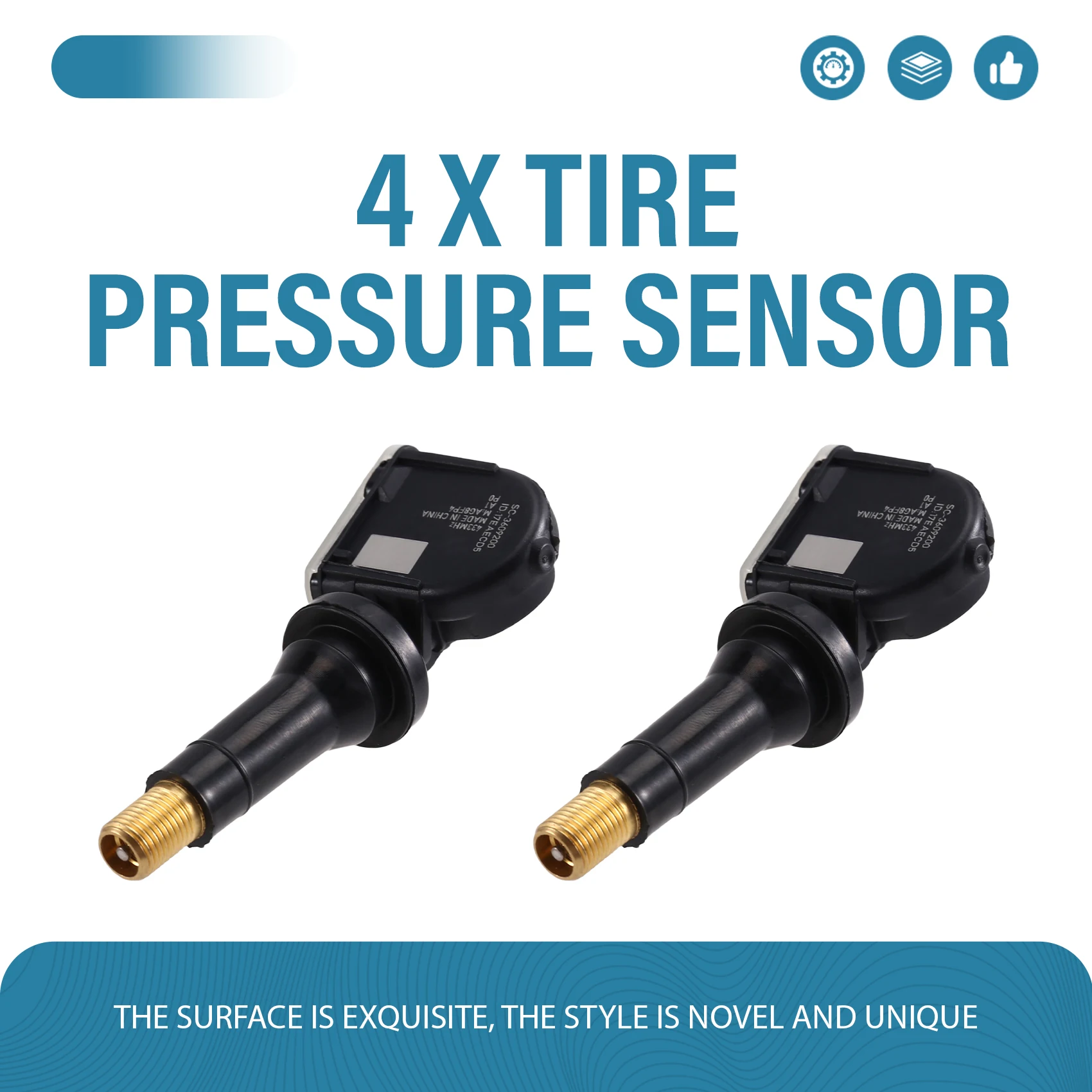 

SC3609200 SC-3609200 4 шт. 433 МГц TPMS датчик давления в шинах для BYD Atto 3 Han Seal Qin Song Tang