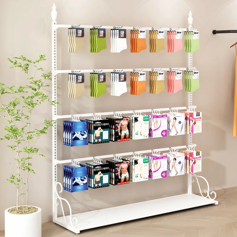 Clothing store socks shelf display rack Adjustable lifting upper wall panties shorts stockings pantyhose boxed jewelry shelf