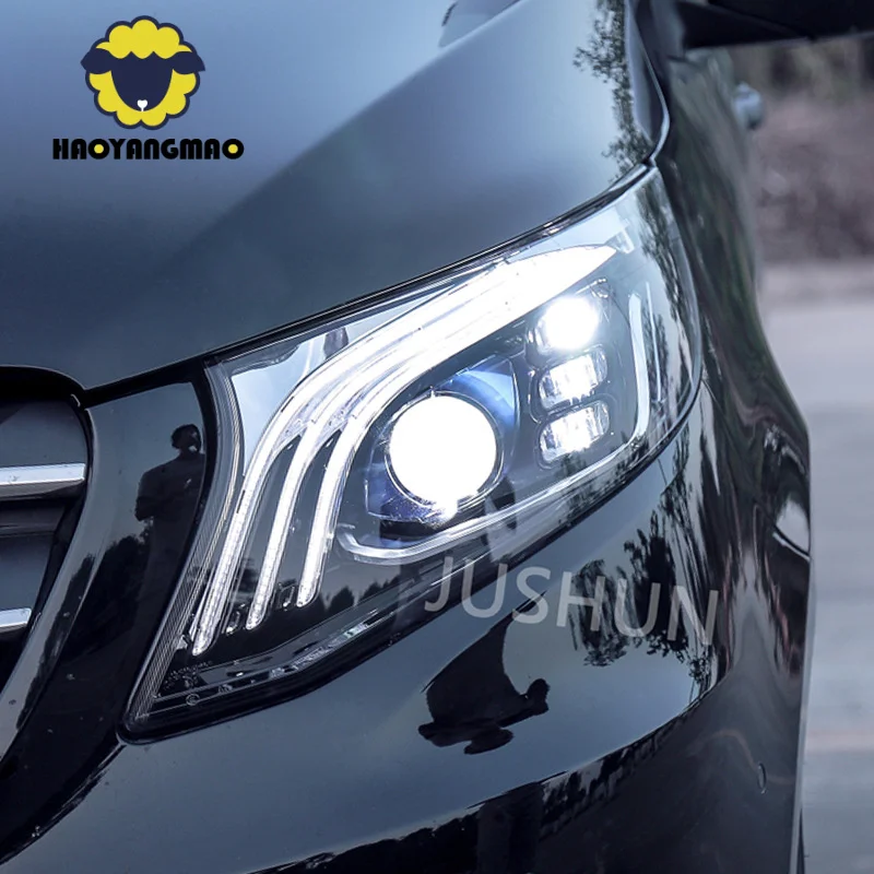 

Applicable to Applicable to16-23Mercedes-Benz Vito Headlight Assembly ModificationLEDLens Light Guide Daytime Running Lights May