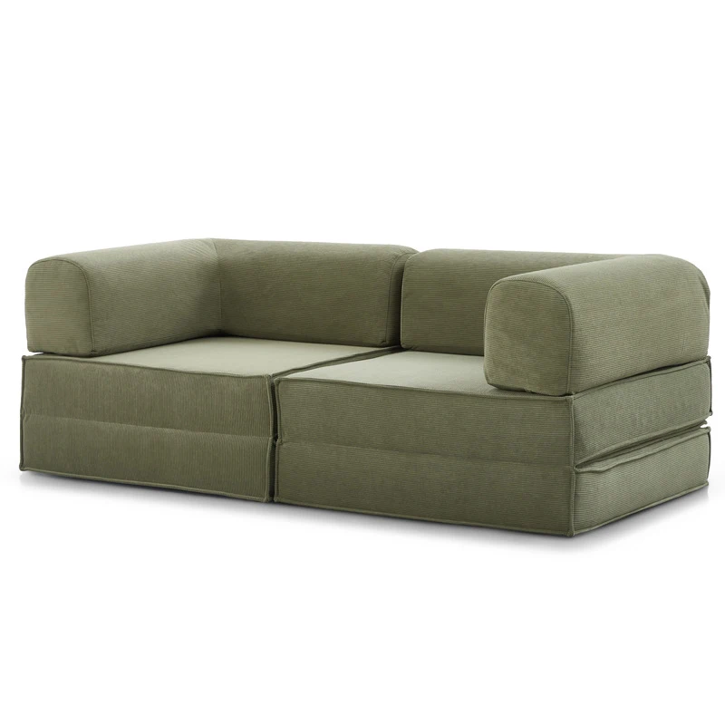 &Customizable Modern Living Room Velvet Combo Sofa with Foam Padding Straight Row Sofa, Size Color Available