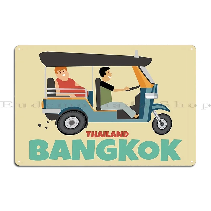 On Vacation In Bangkok Tourism Authority Of Thailand Metal Sign Plaques Painting Wall Custom Wall Pub Create Tin Sign Poster