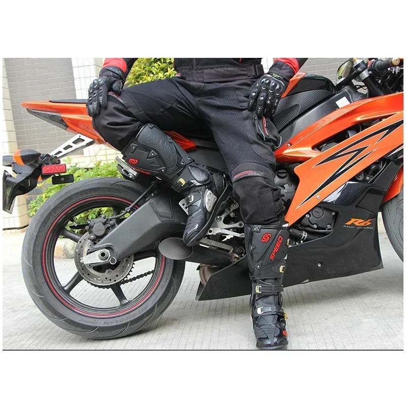 Riding Trider 100% NIEUWE Motorlaarzen Motocross Leer Lange kniehoge Schoenen wit zwart moto GP dirty bike MAAT 10-45 B1004